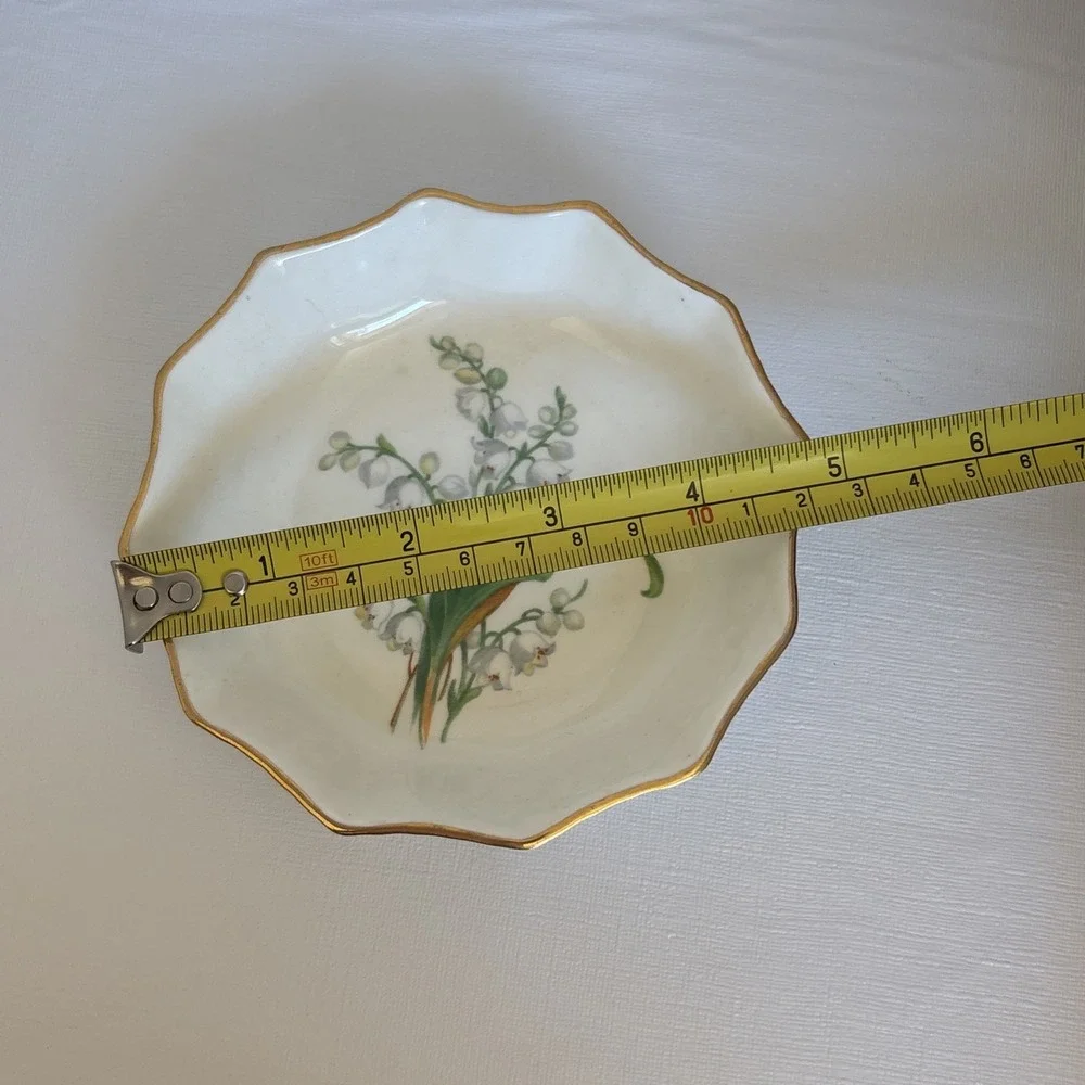 Oakley China Ltd Lily Of The Valley Trinket Dish Fine Bone China